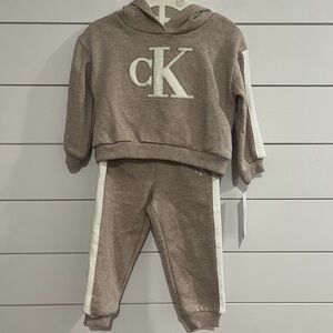 Calvin Klein Kids Tan Sweatpants Set